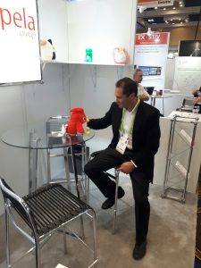 Talking Charpy at Acapela booth in CES2018